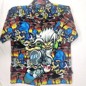 NR No Rule Shirt Size 10 - 12 Boy's Short Sleeve Graphic Skateboard Graffiti